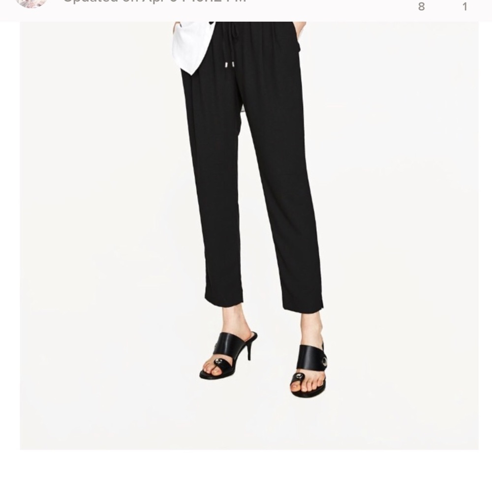 Zara basic drawstring jogger